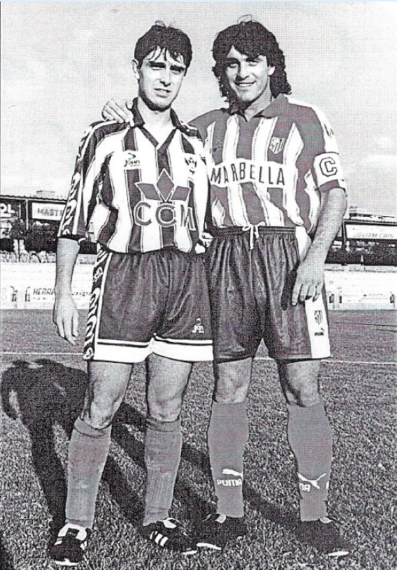 El que está a su lado en un amistoso Talavera - Atlético de Madrid no necesita presentación, Paulo Futre