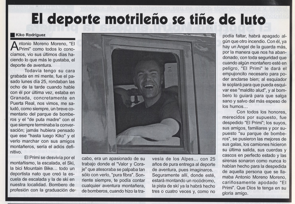 Artículo publicado en el Semanario Mucho Deporte el día 4 de Marzo de 2008